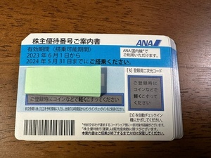 ANA株主優待券　10枚1セットで4,000円～ 　送料無料（ゆうパケット）　有効期限2024年5月31日
