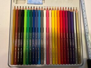 色鉛筆 色えんぴつ　24色　 トンボ　缶ケース　 色鉛筆セット　塗り絵　入園準備　入学準備