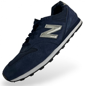 美品 New Balance ニューバランス 996 スウェード メッシュ ローカット スニーカー 7ホール シューズ 25.5cm ネイビー 紺