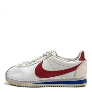 NIKE ナイキ WMNS CLASSIC CORTEZ LEATHER 807471-103 コルテッツ スニーカー 24cm ホワイト バーシティレッド