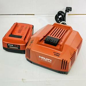 中古 HILTI ヒルティ 22v リチウムイオンバッテリー B22/4.0 Li-ion 急速充電器 c 4/36-350 セット 純正品