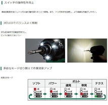 ハイコーキ WH18DC(NNR) レッド (本体のみ) (バッテリ・充電器・ケース・ビット別売)　18V インパクトドライバ マルチボルト_画像3