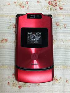 【モック】 NTTドコモ M702is Motorola RAZR レッド 2006年製 RED 携帯電話のモック モトローラ PRODUCT RED プロダクト レッド