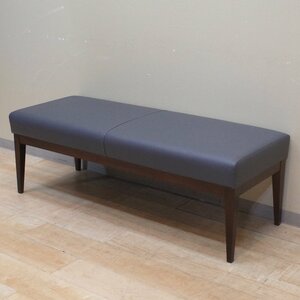 Quon Quon Quon Unison Bench Bench ширина 1200 Серый лобби, стул стул земли, кожа кожа EG12689 Используемая офисная мебель