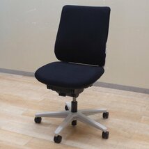 コクヨ ミトラ CRF-GW2700-W 肘無しオフィスチェア ブラック 事務椅子 2020年製 ワークチェア ハイバック 布張り KK13344 中古オフィス家具_画像1