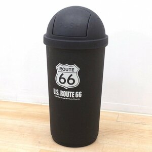  waste basket dumpster black cover attaching american 45L dust BOX America miscellaneous goods American Casual garage item KK12921 used office furniture 