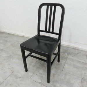 NavyChair ネイビーチェア リプロダクト ミーティングチェア ブラック ヴィンテージ風 YH12141 中古オフィスチェア