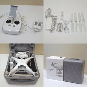 ★ジャンク DJI PHANTOM4 ドローン ホワイト 空撮 カメラ 動画撮影 映像 外箱 最大飛行時間28分 ジャンク KK12220 中古の画像6