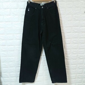 【90s】Vintage GUESS ヴィンテージ ゲス ブラックデニム テーパード バギージーンズ W31 黒 black denim baggy jeans 