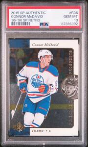 【PSA 10 GEM MINT】2015-16 Upper Deck SP Authentic Hockey [CONNOR McDAVID] '95-'96 SP RETRO PREMIER PROSPECTS Rookie Card NHL