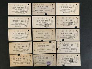 21◎国鉄から京浜急行連絡券　15種