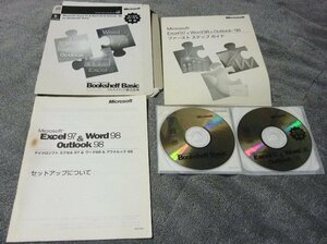 Microsoft Excel 97 & 98 & outlook 98 with Bookshelf Basic ワード　エクセル　日本語版 中古