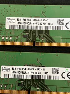 SK HYNIX PC4-2666V 8GB 2枚 計16GB