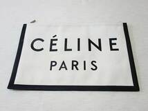セリーヌ CELINE by フィービーファイロ / Made In Clutch メイドインクラッチ レザーｘキャンバス バッグ / Julie Pelipas着 _画像4