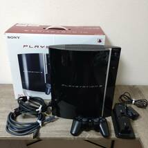 【ジャンク品】SONY ソニー PlayStation3　CECHL00　80GB　ブラック　プレイステーション3　プレステ3　PS3　テレビゲーム　ゲーム機_画像1