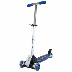  folding type three wheel scooter Easy ske-ta- Kics ke-ta- blue blue for children Kids for child back wheel brake 