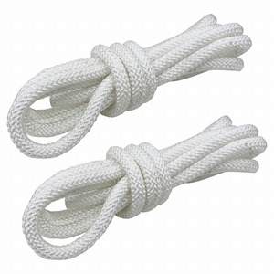 16 strike 8mm 5m 2 pcs set total 10m mooring rope fender rope double Blade white / white marine rope boat mooring 8 millimeter 