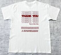 THANK YOU Have Nice Day Pocket Tee Tシャツ　　ポケット 半袖 Tシャツ 染み込みプリント ギルダン GILDAN ボディ ホワイト 玉9468_画像1