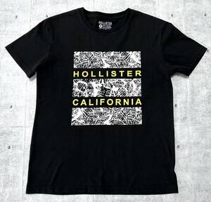 HOLLISTER ビッグロゴ デカロゴ ブラック 半袖 Tシャツ クルーネック　　ホリスター アバクロ アメリカンイーグル 等好きな方にも 玉9568