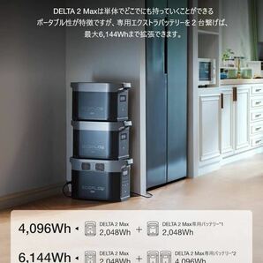 ★新品未使用品 EcoFlow ポータブル電源 DELTA 2 Max(値引き可能)★②の画像7