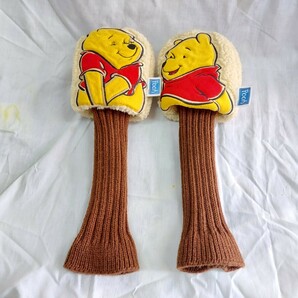 ★ウッド用★ヘッドカバー２個★POOH★プーさん★中古★の画像1