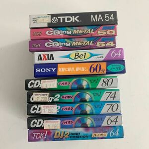 未使用品 カセットテープ TDK SONY AXIA メタル ハイポジ ノーマル 大量 10本セット まとめて