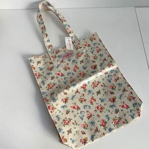 未使用品 Cath Kidston キャスキッドソン バッグ ブックバッグ トートバッグ ビニールコーティング 鳥 花柄