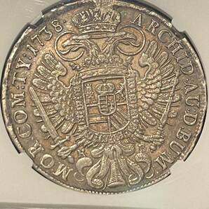 【日曜終了】ハンガリー 1738年 ターラー銀貨の画像4
