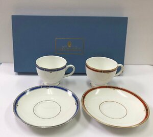 1円～【Wedgwoodウエッジウッド】【KINGSBRIDGEキングスブリッジ】BoneChinaボーンチャイナ　カップ＆ソーサー　各2点セット　コレクション