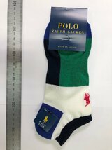 1円～【未使用】【POLO RALPH LAURENポロラルフローレン】靴下2点セット　くつ下　Sizeサイズ：25.0～27.0cm　ファッション　紳士　メンズ_画像5