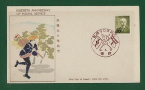 * collector. лот FDC[1961 год mail 90 год память ].-48