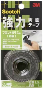 【ほぼ未使用】3M スコッチ 強力両面テープ フロントガラス用 KCW25R 幅25mm×長さ1.5m 厚み1mm