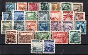 *328 re-exhibition 100 jpy ~ Austria 1945-47 year scenery etc. $22 *