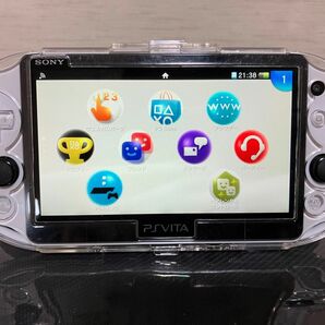 psvita2000 ホワイト クリスケース カバー付き