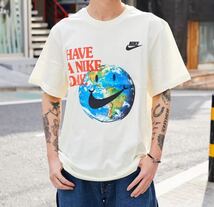 M 新品 半袖 Tシャツ NIKE ナイキ 半袖Tシャツ エッセンシャル STMT ココナッツ メンズ ショートスリーブ デカロゴ_画像1