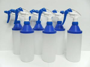 キャニオン 広口スプレーボトル 700ml 6本セット 業務用 プロ向け 耐溶剤 HDPE タイヤワックス等 霧吹き スプレイヤー キャニヨン ワコーズ