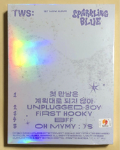 TWS 1st mini album Sparkling Blue 韓国盤 アルバム CD Sparkling Lucky ver トレカ 銀_画像2
