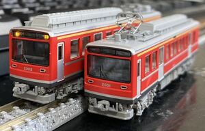 美品 TOMIX 98007 箱根登山鉄道 2000形 サン・モリッツ号 レーティッシュ塗装 動力あり　3