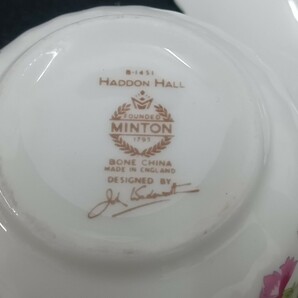 MINTON ミントン ハドンホール ティーセット カップ ソーサー ティーポット シュガーポット クリーマー 洋食器の画像7