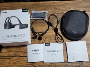 ハイエンドモデル 骨伝導イヤホン OpenRun Pro Mini ブラック