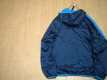 PUMAウインドジャケット美品USA-L(JPN-XL)紺ネイビーx青ブルー正規プーマナイロントラックジップパーカージャージトップブレーカー_画像2