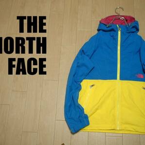 売り切りTHE NORTH FACEコンパクトジャケット美品MレディースWOMEN正規NPW16970ザ ノースフェイスCOMPACT JACKETマウンテンパーカー青x黄色の画像1