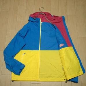 売り切りTHE NORTH FACEコンパクトジャケット美品MレディースWOMEN正規NPW16970ザ ノースフェイスCOMPACT JACKETマウンテンパーカー青x黄色の画像4