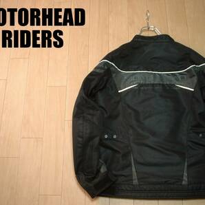 MOTORHEADライディングメッシュジャケット美品M正規モーターヘッドライダースM2203黒ブラックレーシングバイクBIKEオフロードの画像1