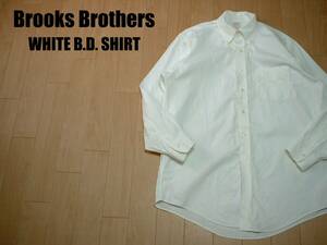  great popularity BROOKS BROTHERS non iron all cotton button down shirt L white white regular Brooks Brothers Vintage Vintage 15-1/2-32