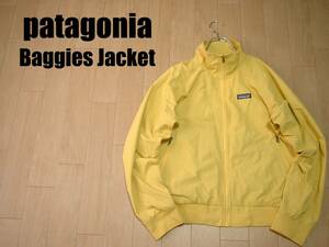 売り切りpatagonia大人気バギーズジャケット美品Sメンズ正規28151パタゴニアSP19マスタードMens Baggies JacketレトロXウインドブルゾン