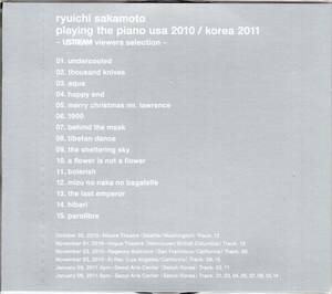 坂本龍一 /playing the piano usa 2010 / korea 2011 - ustream viewers selection -/ 北米ツアー＆韓国ライブ盤！未開封品！送料無料！