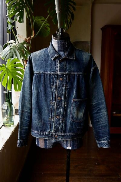 SAINT M×××××× セントマイケル24SS ベルベルジンコラボデニムジャケット FIRST DENIM JACKET(SM-YS8-0000-C72)BLUE Lサイズ