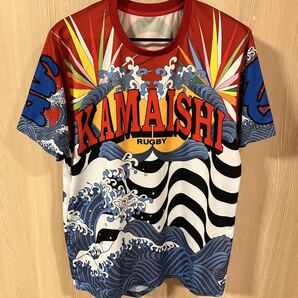◆美品◆ KAMAISHI 大漁旗 速乾シャツ 釜石 オープニング限定 ラグビー サイズ不明(L)