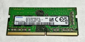 サムスン DDR4-25600/PC4-3200 8GB メモリー